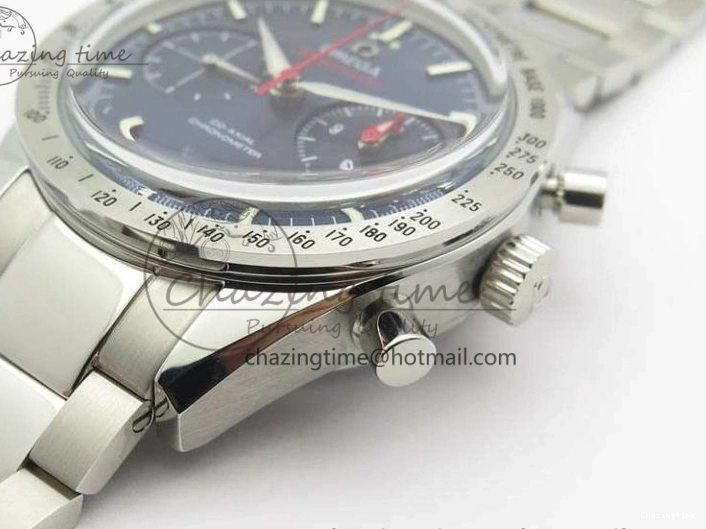 0506 Speedmaster ’57 Co-Axial OMF 1:1 Best Edition Blue Dial White Markers On SS Bracelet A Sustainable 8145